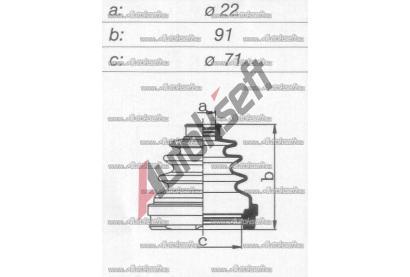 GOMET Manžeta k převodovce, (sada) GO 991683B, 991683B GOMET Manžeta k převodovce, (sada) GO 991683B, 991683B