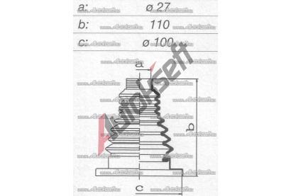 GOMET Maneta k pevodovce, termoplast (sada) GO T991171B, T991171B