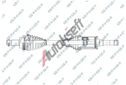 GSP Hnací hřídel GSP 205125OL, 205125OL GSP Hnací hřídel GSP 205125OL, 205125OL