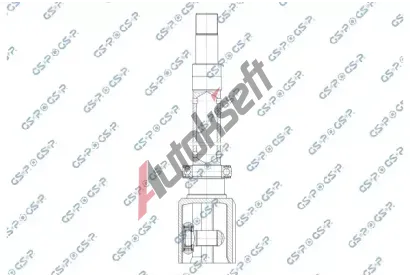 GSP Kloub hnacího hřídele, sada GSP 602507, 602507 GSP Kloub hnacího hřídele, sada GSP 602507, 602507