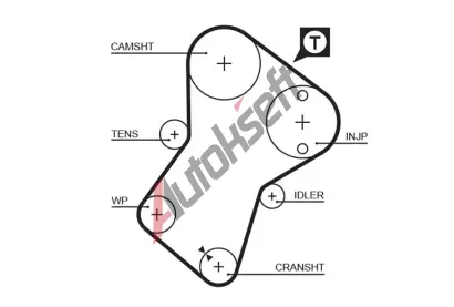 GATES Ozuben emen PowerGrip GT 5049XS, 5049XS