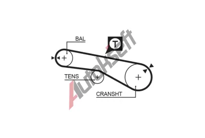 GATES Ozuben emen PowerGrip GT 5074XS, 5074XS