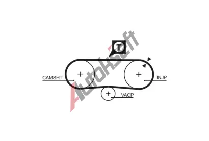 GATES Ozubený řemen PowerGrip® GT 5134, 5134 GATES Ozubený řemen PowerGrip® GT 5134, 5134