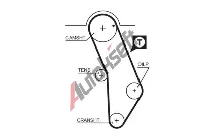 GATES Ozuben emen PowerGrip GT 5183XS, 5183XS