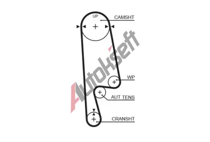 GATES Ozuben emen PowerGrip GT 5234XS, 5234XS