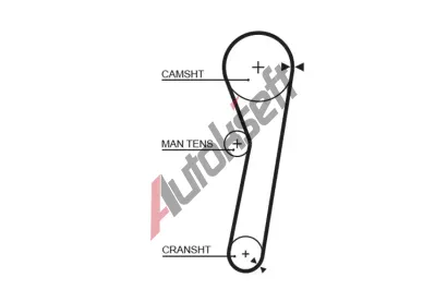 GATES Ozuben emen PowerGrip GT 5260XS, 5260XS