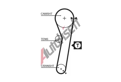 GATES Ozuben emen PowerGrip GT 5262XS, 5262XS