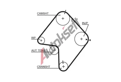 GATES Ozuben emen PowerGrip GT 5355XS, 5355XS