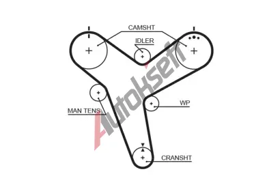 GATES Ozuben emen PowerGrip GT 5380XS, 5380XS