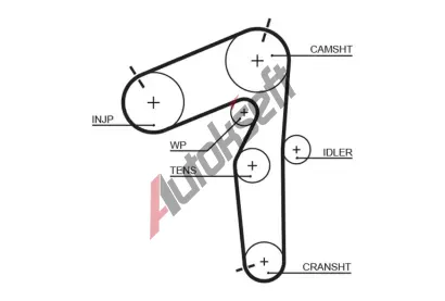 GATES Ozuben emen PowerGrip GT 5462XS, 5462XS