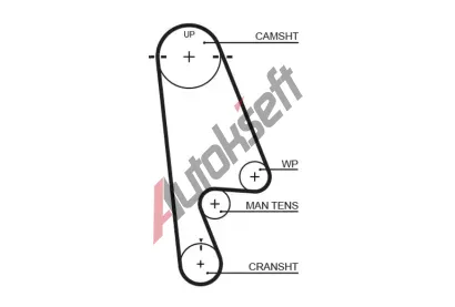 GATES Ozuben emen PowerGrip GT 5480XS, 5480XS