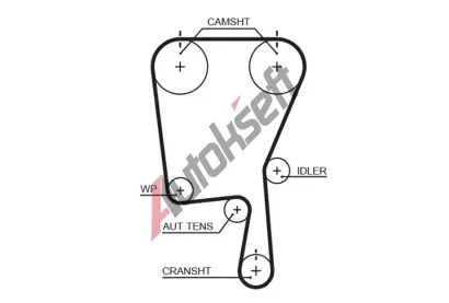 GATES Ozuben emen PowerGrip GT 5490XS, 5490XS