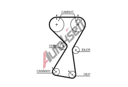 GATES Ozuben emen PowerGrip GT 5534XS, 5534XS