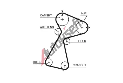 GATES Ozuben emen PowerGrip GT 5561XS, 5561XS