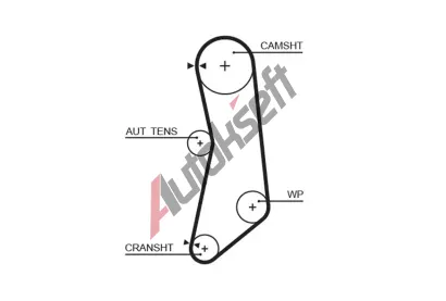 GATES Ozuben emen PowerGrip GT 5626XS, 5626XS