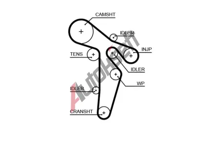 GATES Ozuben emen PowerGrip GT 5648XS, 5648XS