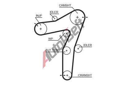 GATES Ozuben emen PowerGrip GT 5663XS, 5663XS