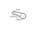 GATES Sada ozuben rozvodovho emene PowerGrip GT K01T313, K01T313