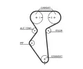 GATES Vodn pumpa - sada ozubenho emene PowerGrip GT KP15419XS-2, KP15419XS-2