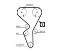 GATES Vodn pumpa - sada ozubenho emenu PowerGrip GT KP15458XS, KP15458XS