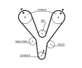 GATES Vodn pumpa - sada ozubenho emene PowerGrip GT KP15555XS, KP15555XS