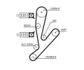 GATES Vodn pumpa - sada ozubenho emene PowerGrip GT KP15592XS, KP15592XS