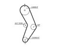 GATES Vodn pumpa - sada ozubenho emene PowerGrip GT KP15662XS, KP15662XS