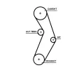 GATES Vodn pumpa - sada ozubenho emene PowerGrip GT KP15673XS, KP15673XS