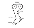 GATES Vodn pumpa - sada ozubenho emene PowerGrip GT KP1T265-2, KP1T265-2