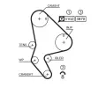 GATES Vodn pumpa - sada ozubenho emene PowerGrip GT KP25523XS, KP25523XS