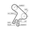 GATES Vodn pumpa - sada ozubenho emene PowerGrip GT KP25562XS-1, KP25562XS-1