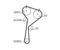 GATES Vodn pumpa - sada ozubenho emene PowerGrip GT KP25578XS-3, KP25578XS-3