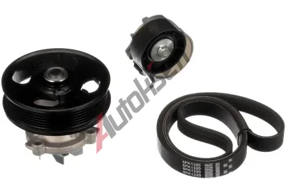 GATES Vodn pumpa klnovho drkovho emenu Micro-V Kit GT KP26PK1320, KP26PK1320