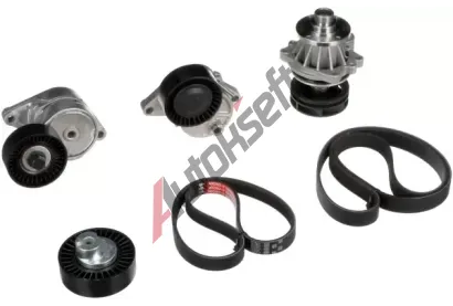 GATES Vodn pumpa klnovho drkovho emenu Micro-V Kit GT KP26PK1540, KP26PK1540