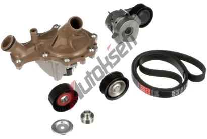 GATES Vodn pumpa klnovho drkovho emenu Micro-V Kit GT KP26PK1670, KP26PK1670