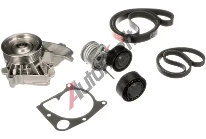 GATES Vodn pumpa klnovho drkovho emenu Micro-V Kit GT KP26PK1835XS, KP26PK1835XS