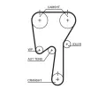 GATES Vodn pumpa - sada ozubenho emene PowerGrip GT KP45509XS, KP45509XS