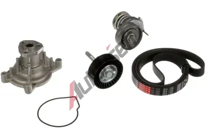 GATES Vodn pumpa klnovho drkovho emenu Micro-V Kit GT KP76PK1735, KP76PK1735