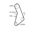 GATES Vodn pumpa - sada ozubenho emene PowerGrip GT KP85491XS-1, KP85491XS-1