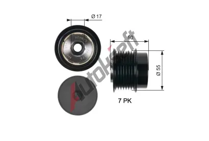 GATES Alterntorov volnobka DriveAlign GT OAP7017, OAP7017