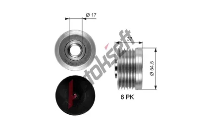 GATES Alterntorov volnobka DriveAlign GT OAP7034, OAP7034