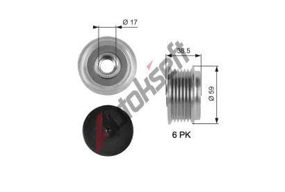 GATES Alterntorov volnobka DriveAlign GT OAP7063, OAP7063