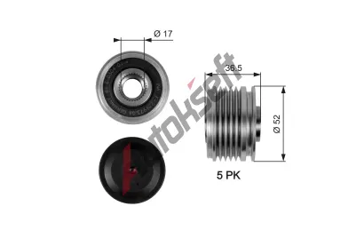 GATES Alterntorov volnobka DriveAlign GT OAP7064, OAP7064