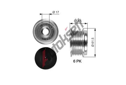 GATES Alterntorov volnobka DriveAlign GT OAP7075, OAP7075