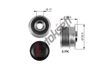 GATES Alterntorov volnobka DriveAlign GT OAP7079, OAP7079