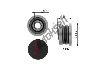 GATES Alterntorov volnobka DriveAlign GT OAP7082, OAP7082