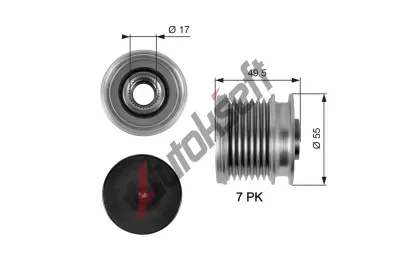 GATES Alterntorov volnobka DriveAlign GT OAP7086, OAP7086