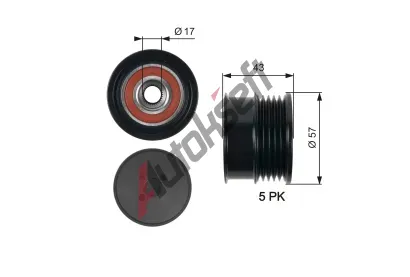 GATES Alterntorov volnobka DriveAlign GT OAP7088, OAP7088