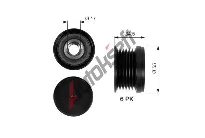 GATES Alterntorov volnobka DriveAlign GT OAP7090, OAP7090