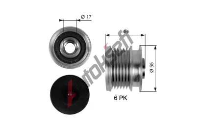 GATES Alterntorov volnobka DriveAlign GT OAP7092, OAP7092